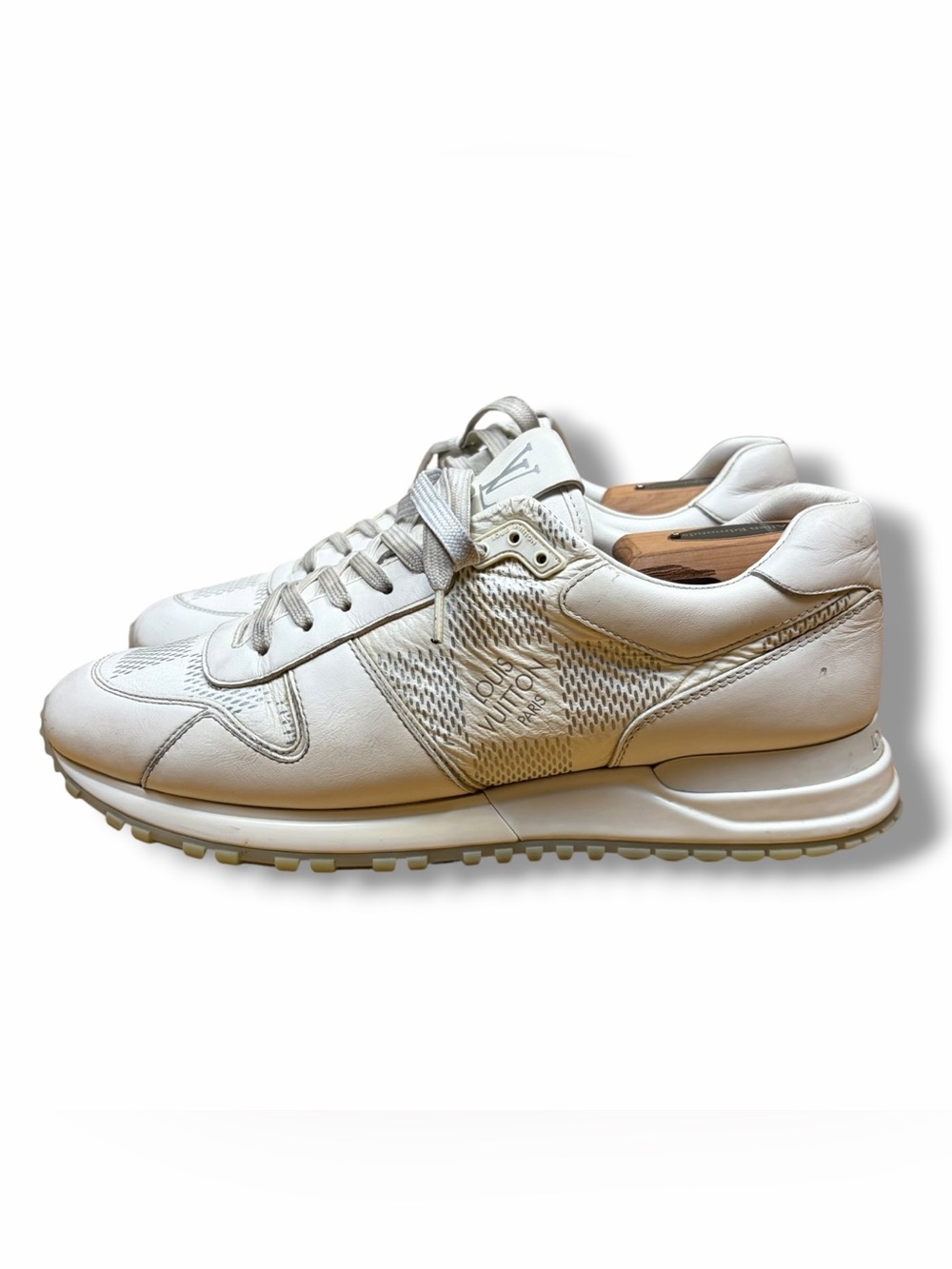Louis Vuitton Run Away Men Shoes All White Men’s Trainers LV Sz 7 US 8